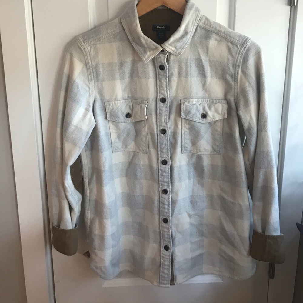 ROOTS Algonquin winter flannel 100% cotton sz M